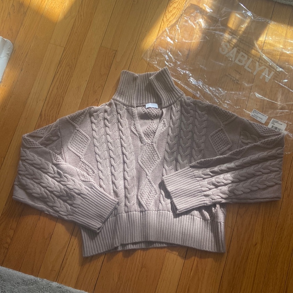 Brand New Sablyn braided pullover size L